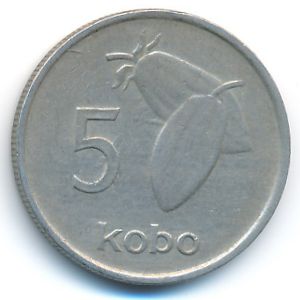 Nigeria, 5 kobo, 1976