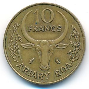 Мадагаскар, 10 франков (1971 г.)
