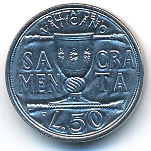 Ватикан, 50 лир (1993 г.)