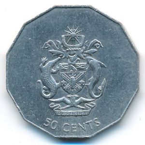 Solomon Islands, 50 cents, 1990