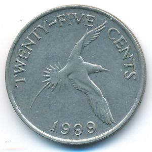 Bermuda Islands, 25 cents, 1999