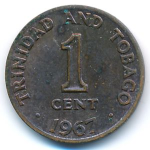 Trinidad & Tobago, 1 cent, 1967