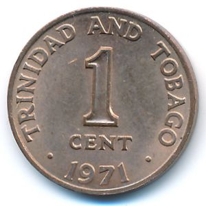 Trinidad & Tobago, 1 cent, 1971
