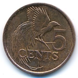Trinidad & Tobago, 5 cents, 1999