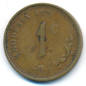 Rhodesia, 1 cent, 1971