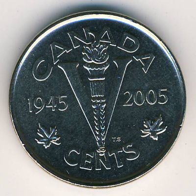 Канада, 5 центов (2005 г.)