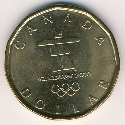 Canada, 1 dollar, 2010