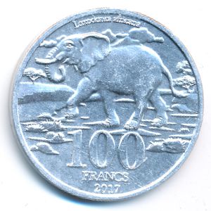 Katanga., 100 francs, 2017