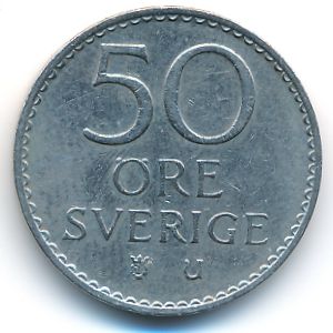 Sweden, 50 ore, 1973