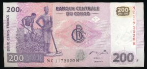 Congo-Brazzaville, 200 франков, 2007