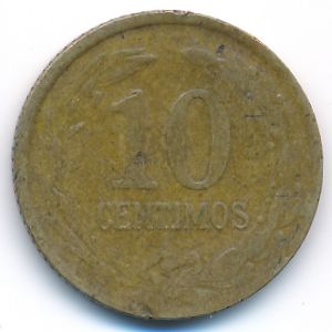 Paraguay, 10 centimos, 1944