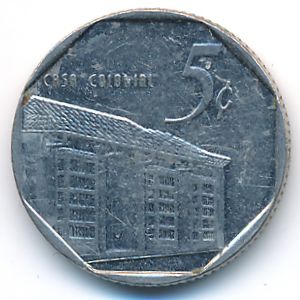 Cuba, 5 centavos, 1994