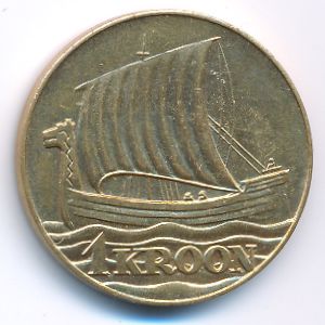 Estonia., 1 kroon, 1990