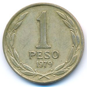 Chile, 1 peso, 1979