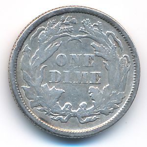 США, 1 дайм (1873 г.)