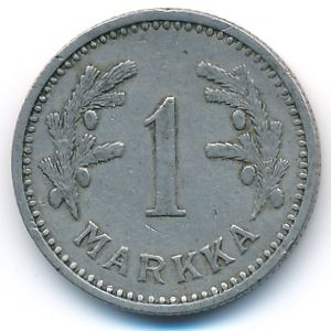 Finland, 1 markka, 1931