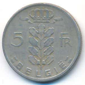 Бельгия, 5 франков (1961 г.)