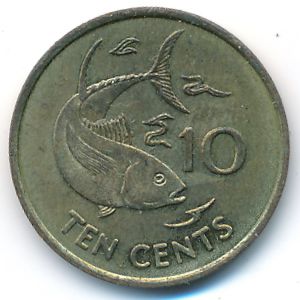Seychelles, 10 cents, 2007