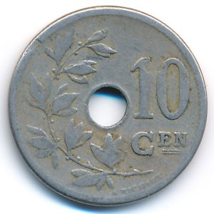 Belgium, 10 centimes, 1904