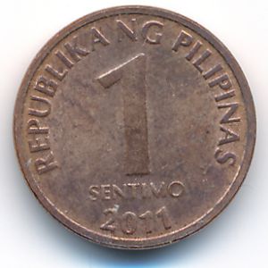 Филиппины, 1 сентимо (2011 г.)