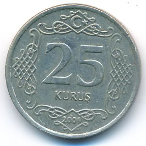 Turkey, 25 kurus, 2009