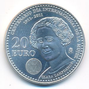 Испания, 20 евро (2011 г.)