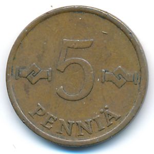 Финляндия, 5 пенни (1963 г.)