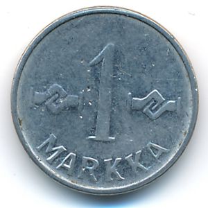 Finland, 1 markka, 1955