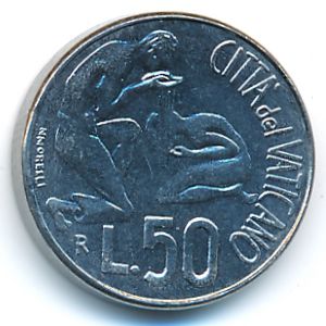 Ватикан, 50 лир (1991 г.)