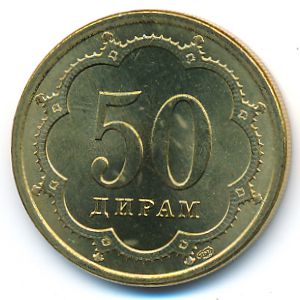 Таджикистан, 50 дирам (2001 г.)