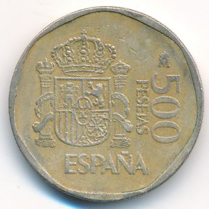 Spain, 500 pesetas, 1989