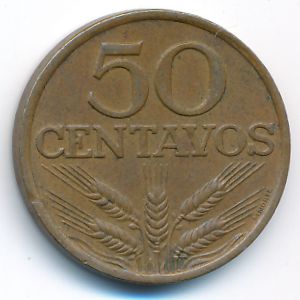 Portugal, 50 centavos, 1977