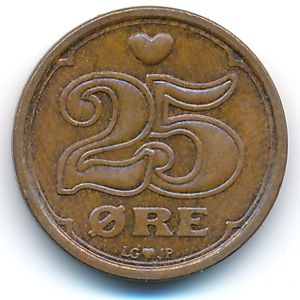 Дания, 25 эре (1990 г.)