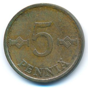 Финляндия, 5 пенни (1976 г.)