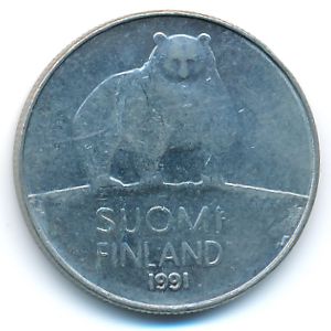 Finland, 50 pennia, 1991