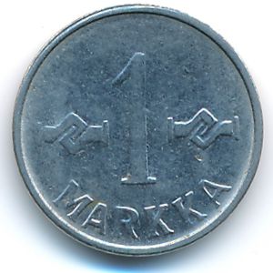 Finland, 1 markka, 1955