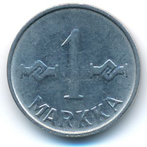 Finland, 1 markka, 1957