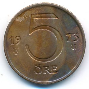 Sweden, 5 ore, 1973