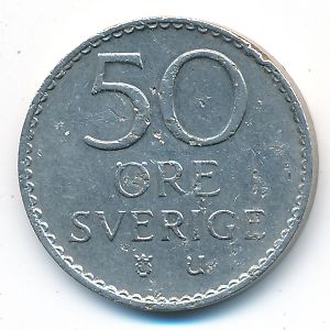 Sweden, 50 ore, 1973