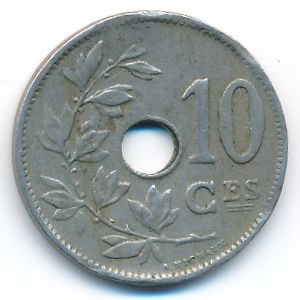 Belgium, 10 centimes, 1929