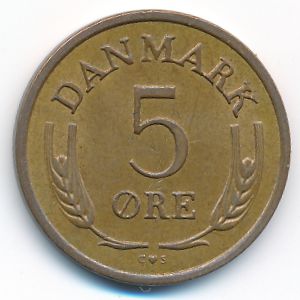 Дания, 5 эре (1966 г.)