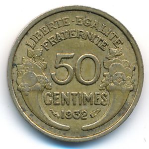 Франция, 50 сентим (1932 г.)