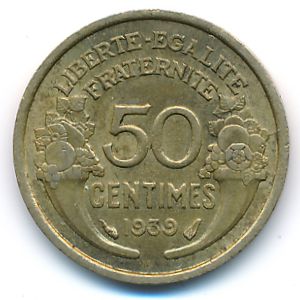 Франция, 50 сентим (1939 г.)