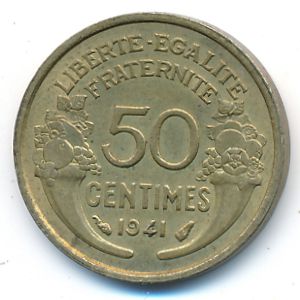 Франция, 50 сентим (1941 г.)