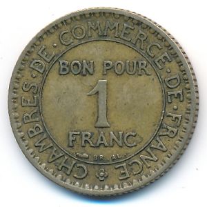 France, 1 franc, 1922