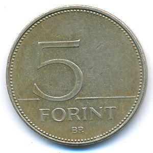 Hungary, 5 forint, 2000