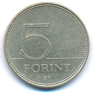 Hungary, 5 forint, 2008