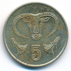 Cyprus, 5 cents, 1993
