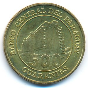 Paraguay, 500 guaranies, 2002