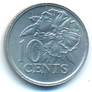 Trinidad & Tobago, 10 cents, 1977